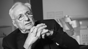 Foto von Frank Gehry in seinem Atelier