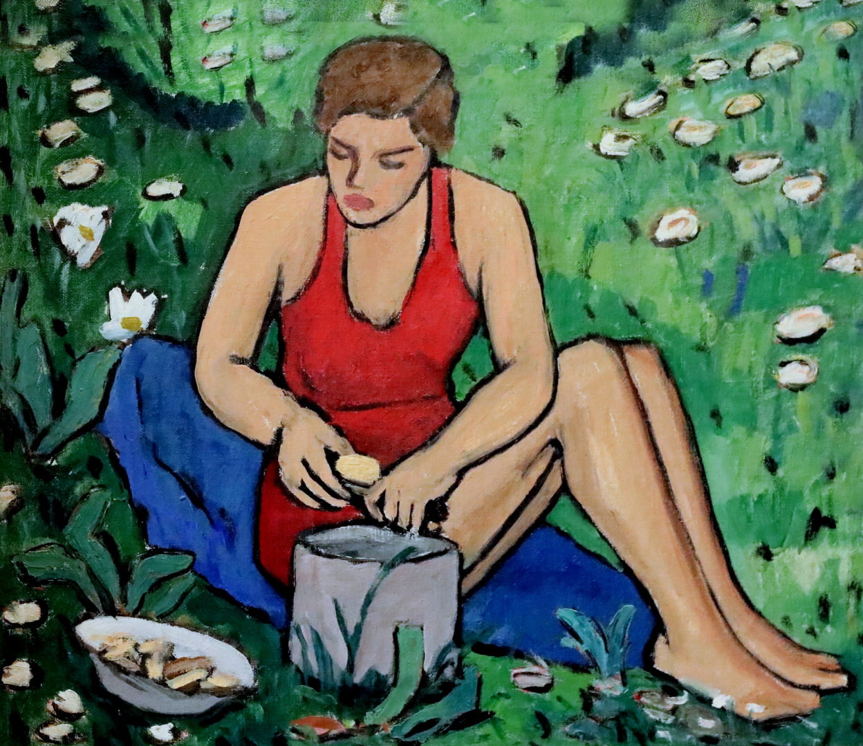 Photo: jean louis mazieres Gabriele Münter 1877-1962 Munich Miss Ellen on the grass. Mus?e d'Art Moderne de Louisiana Copenhague