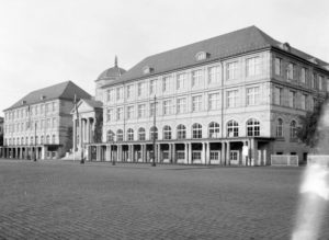 Aussenansicht des hessischen Landes-Museums in Wiesbaden