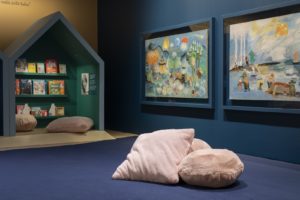 Tove Jansson: Frescoes and The Hobgoblin's Hat. HAM Helsinki Art Museum 25.4.2025–4.1.2026. © Moomin Characters™. Photo: HAM / Sonja Hyytiäinen.