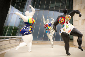 Nanas by Niki de Saint Phalle, exhibit at the Guggenheim Museum.