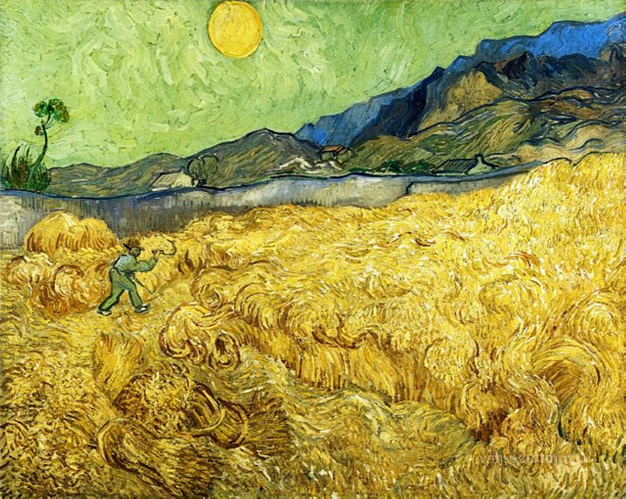 Vincent van Gogh’s “Wheatfield with a Reaper” (1889)Credit...Van Gogh Museum, Amsterdam; Vincent van Gogh Foundation