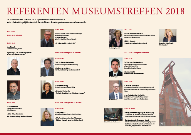 Tagungsprogramm MUSEUMSTREFFEN 2018